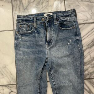 Classic High-Rise Blue Denim Jeans